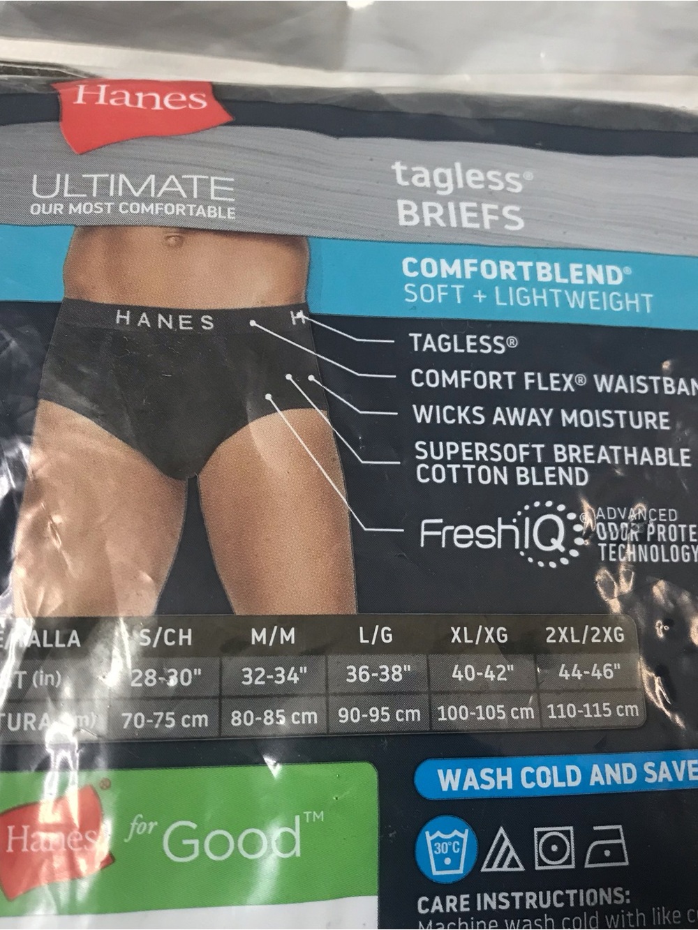 5 Pack Hanes Size L 36-38 Ultimate Tagless Brief Comfort Flex Waistband Briefs - Picture 4 of 5